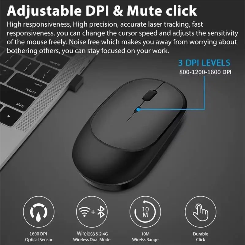 Xiaomi Mouse Sem Fio Com Ajuste de DPI